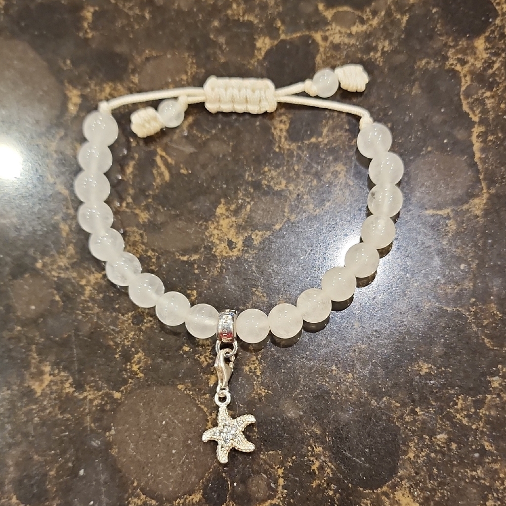Thomas Sabo White Beaded Bracelet with Starfish Charm